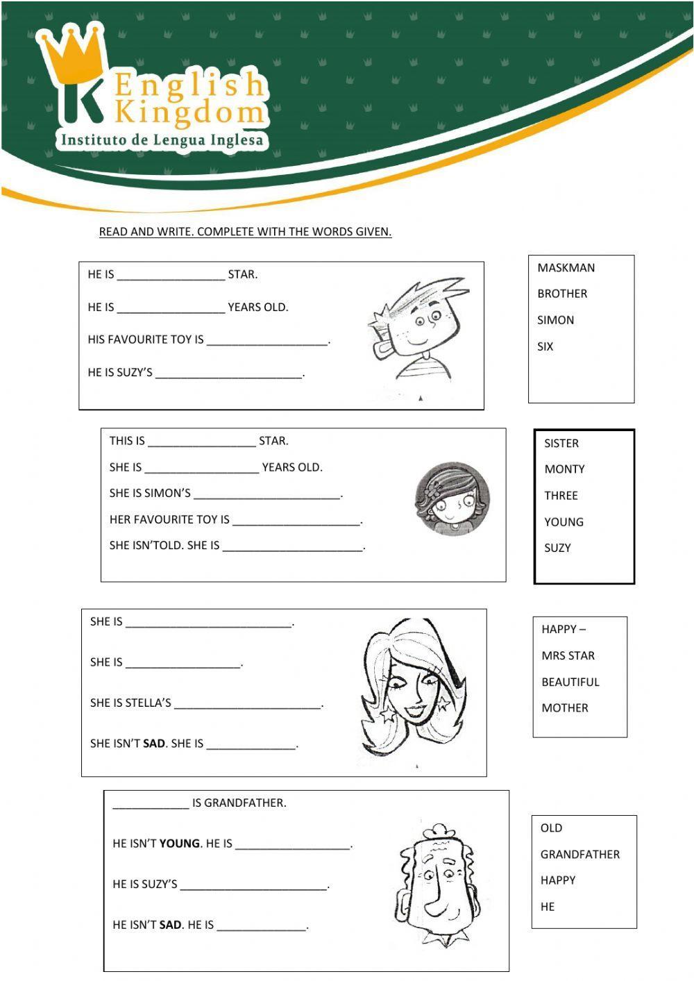 Kids Box 1 guided writing