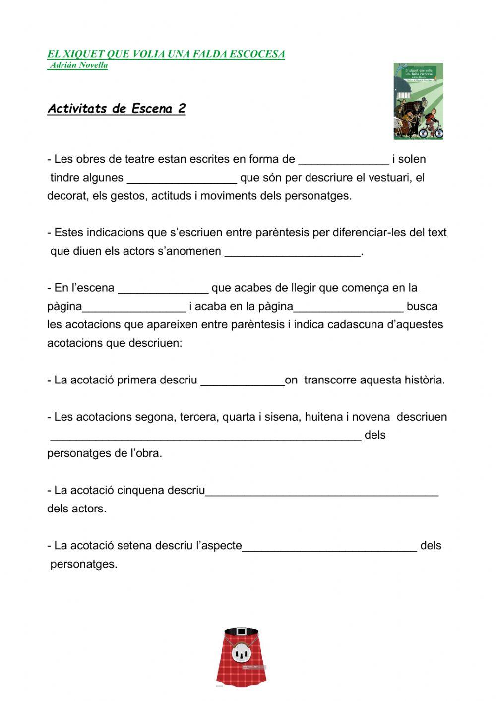 El xiquet que volia una falda escocesa. Escena 2