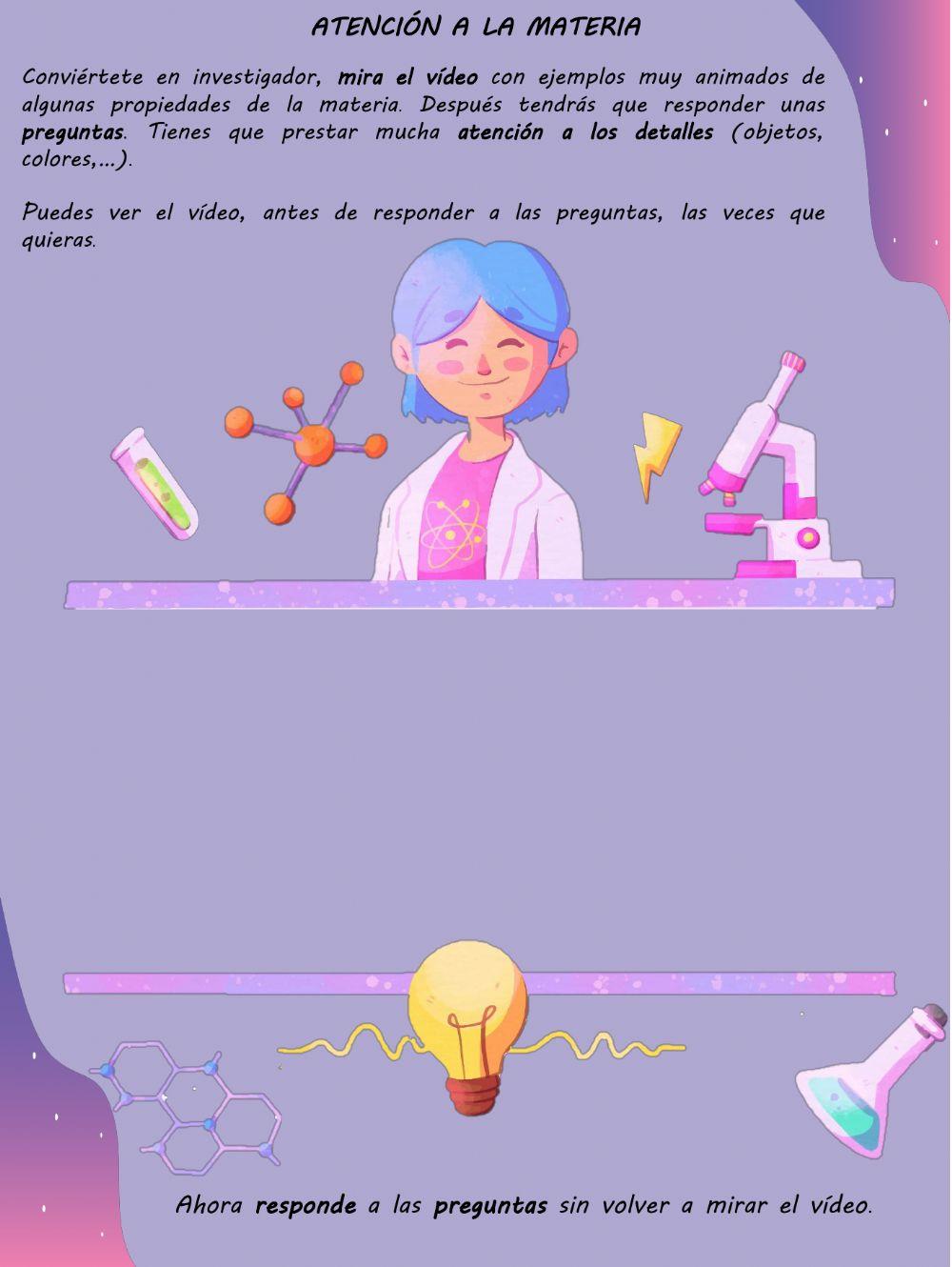 Atención a la materia