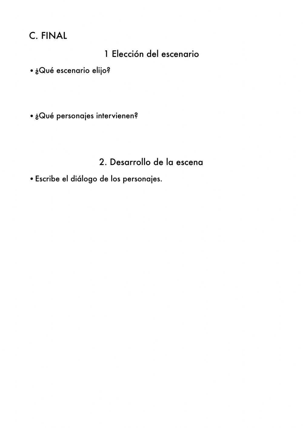 ToonNTASTIC Elaboración de escenas