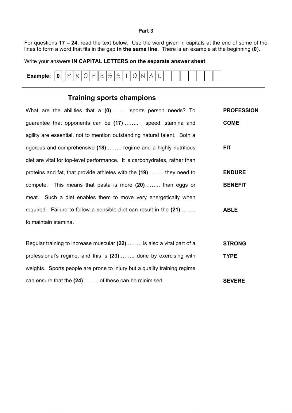 C1 READING AND USE OF ENGLISH