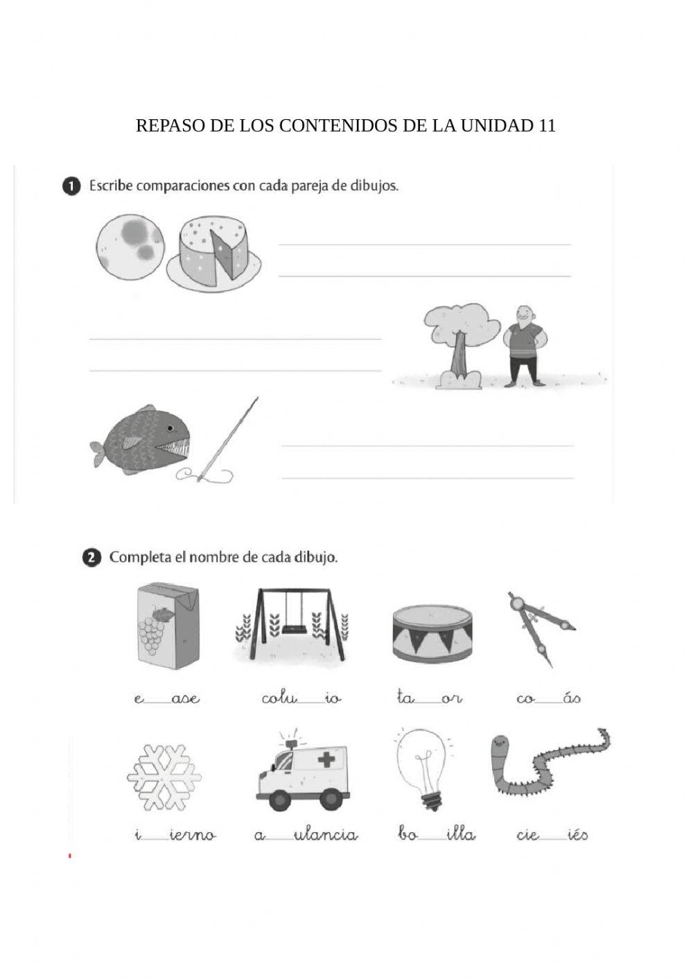 Repaso contenidos unidad 11