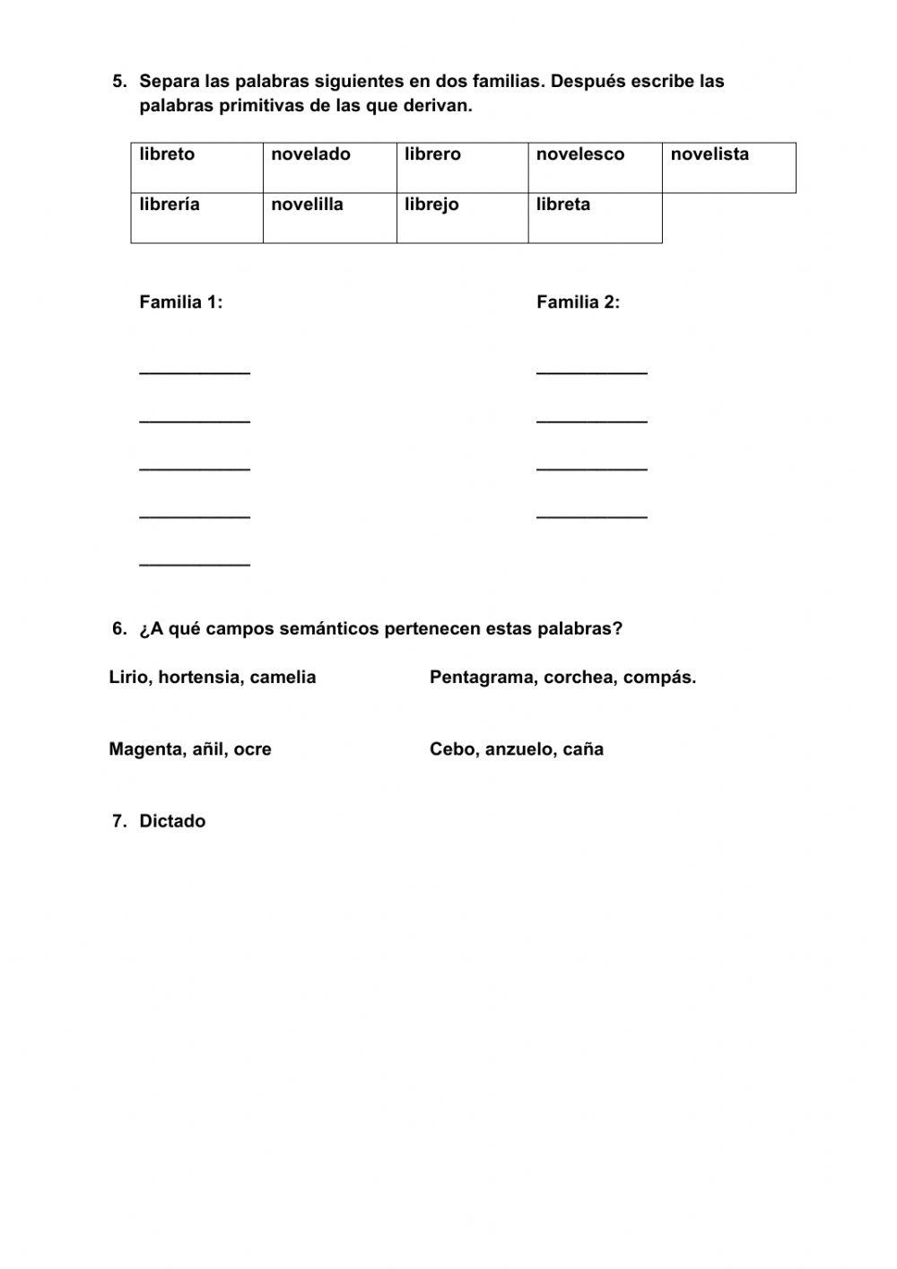 Lengua 5. Repaso unidad 12