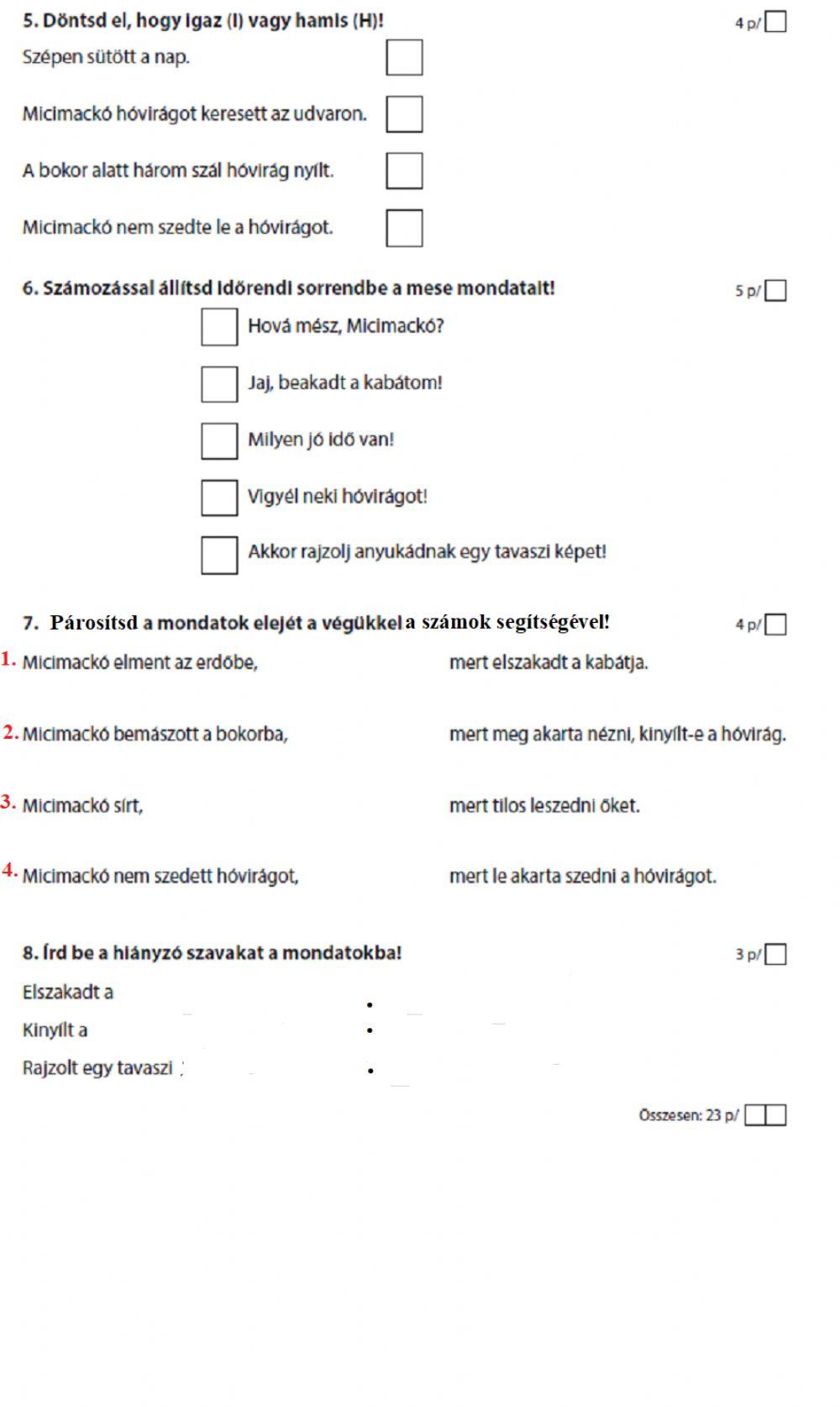 2. Közeleg a tavasz - 2.a maci magyar