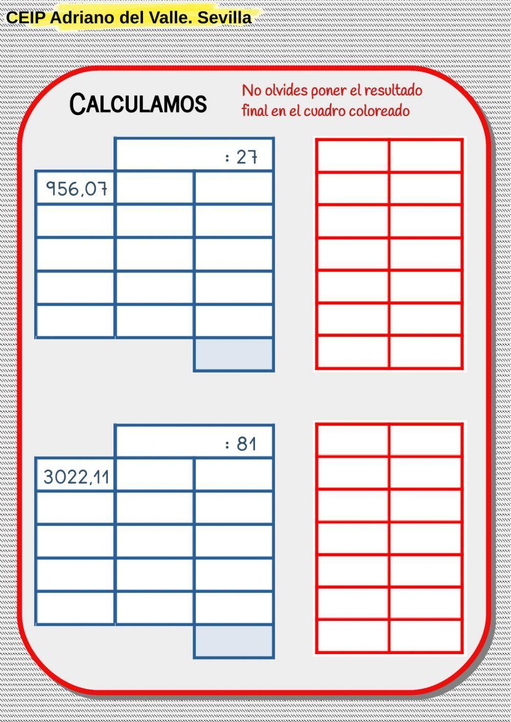 Divisiones ABN. Dividendo con decimales2