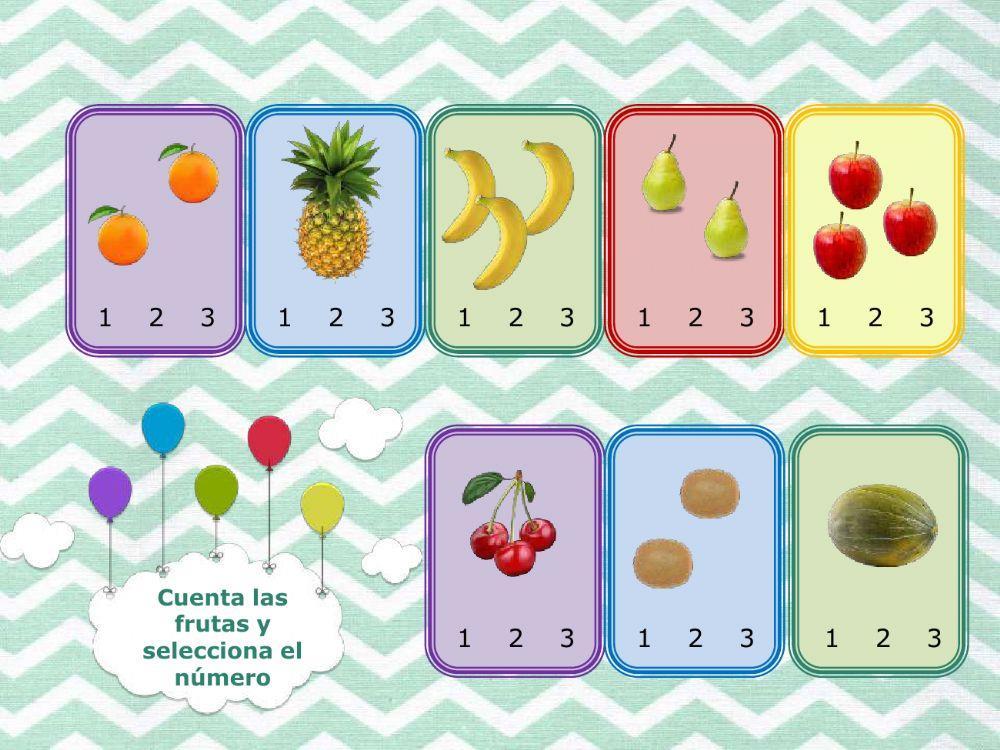 Conteo y sumas sencillas hasta 3