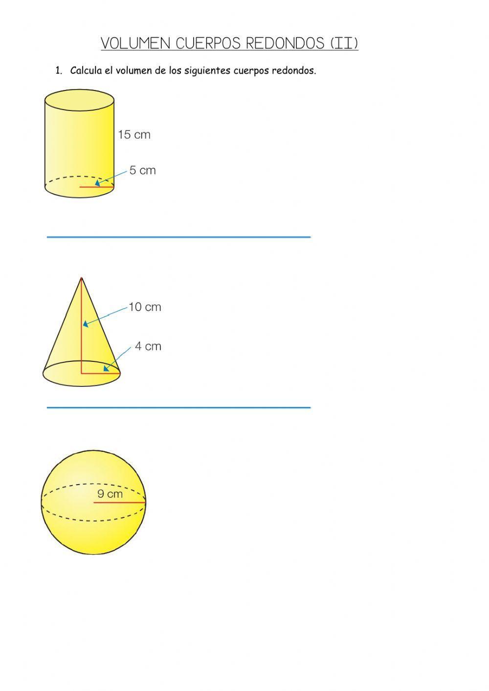 Volumen cuerpos redondos II