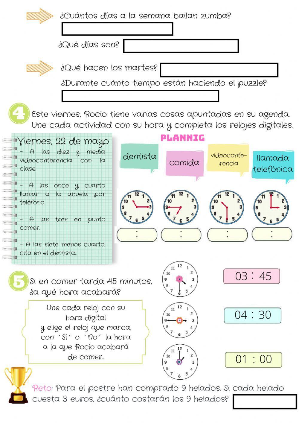 Test Medidas de tiempo