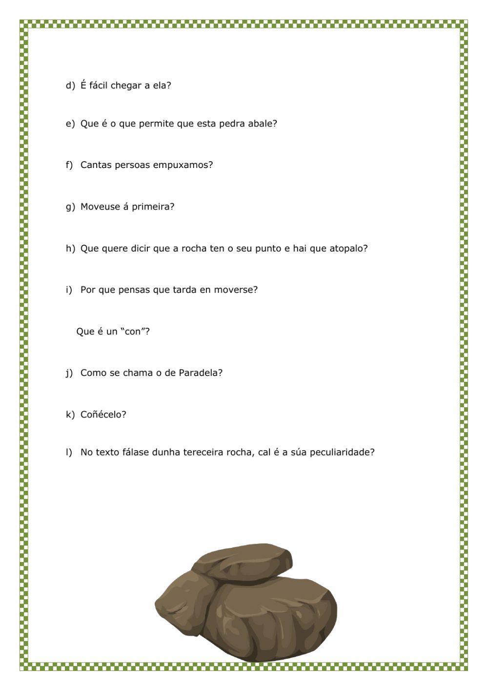 Pedras e máis pedras