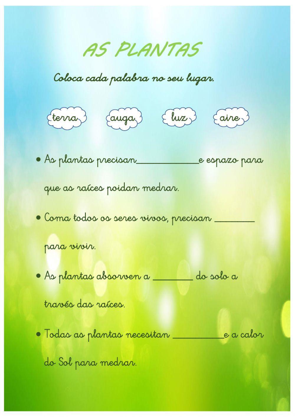 AS PLANTAS. CIENCIAS NATURAIS