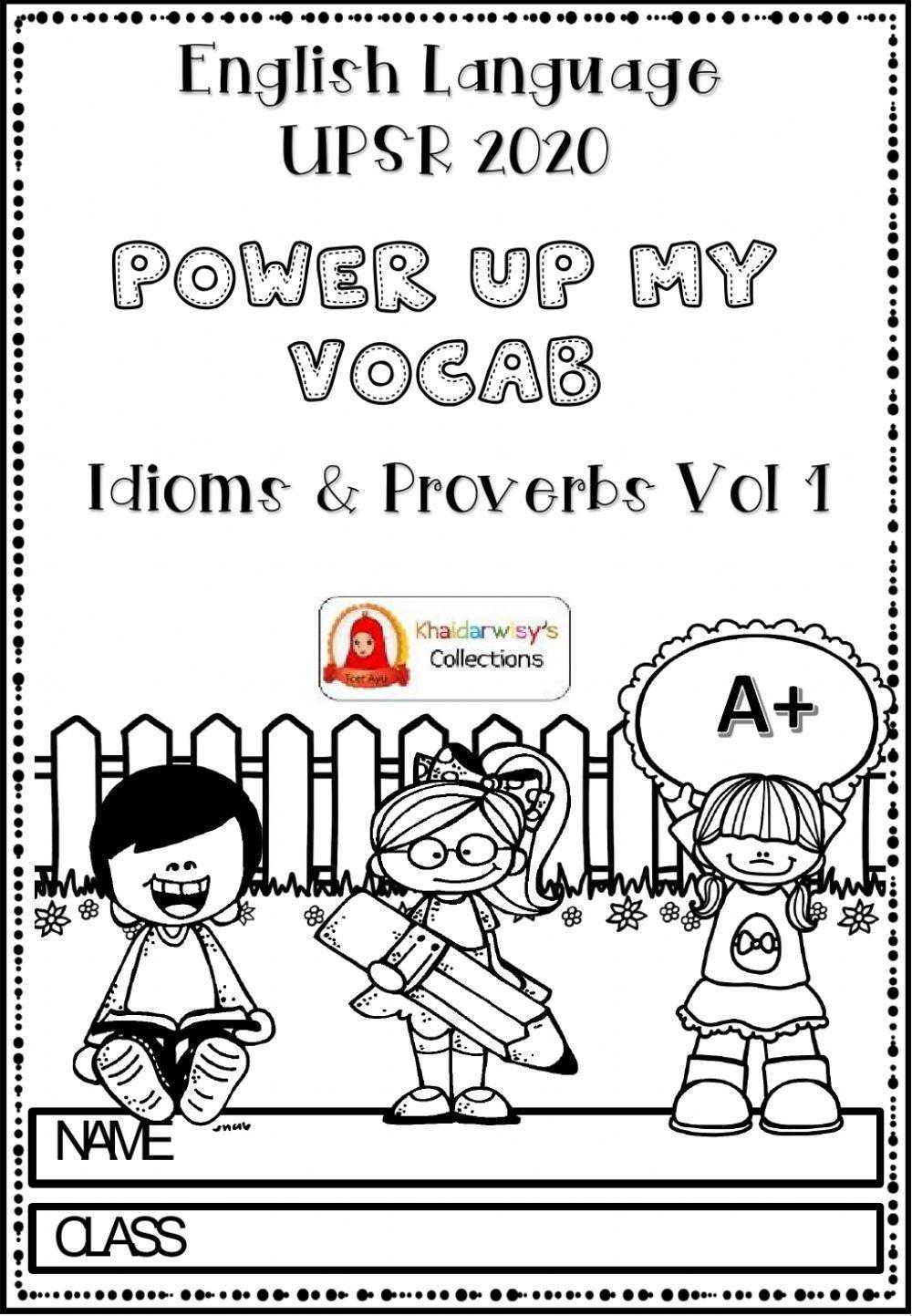 Vocab : proverbs & idioms