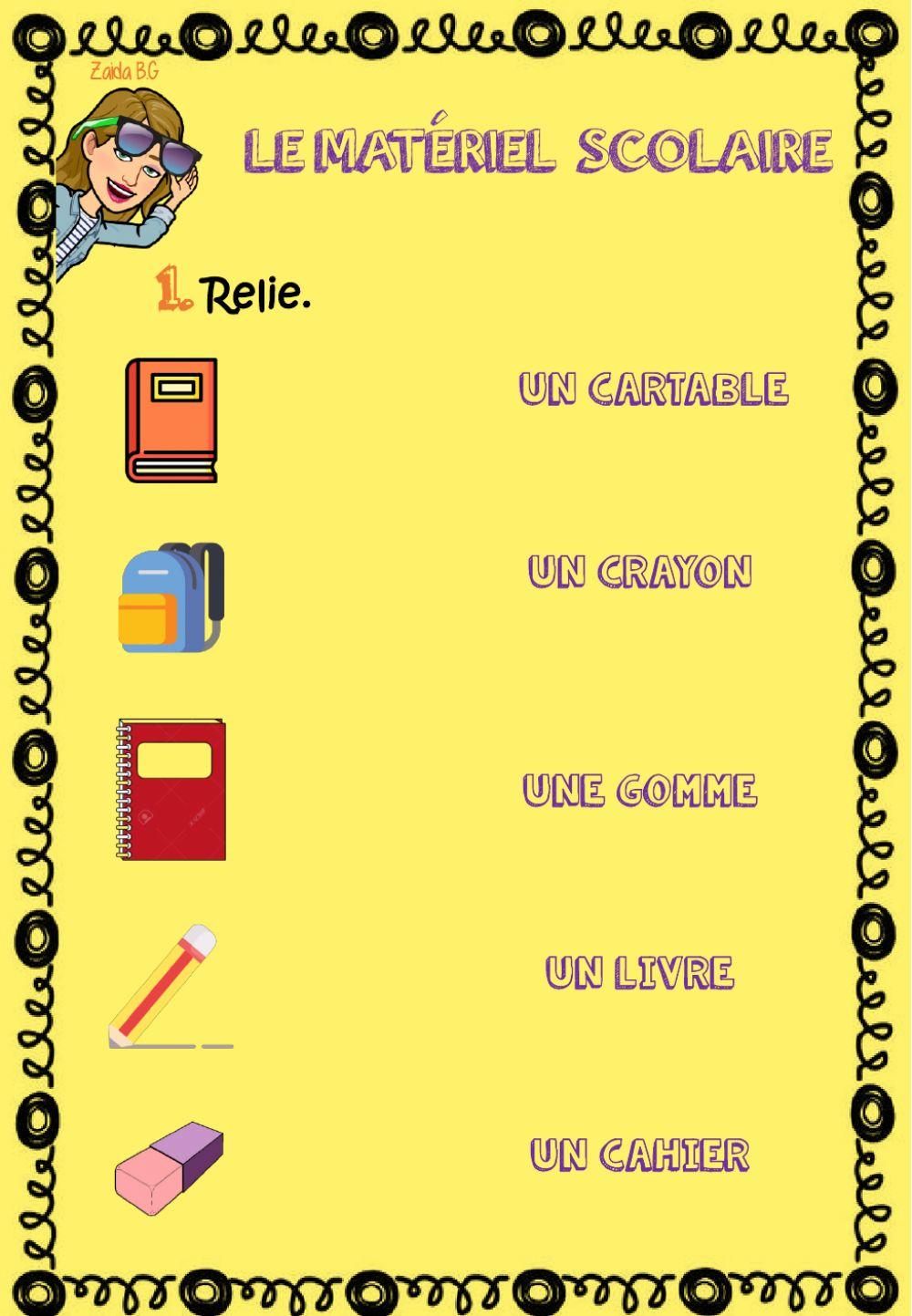 Le matériel scolaire