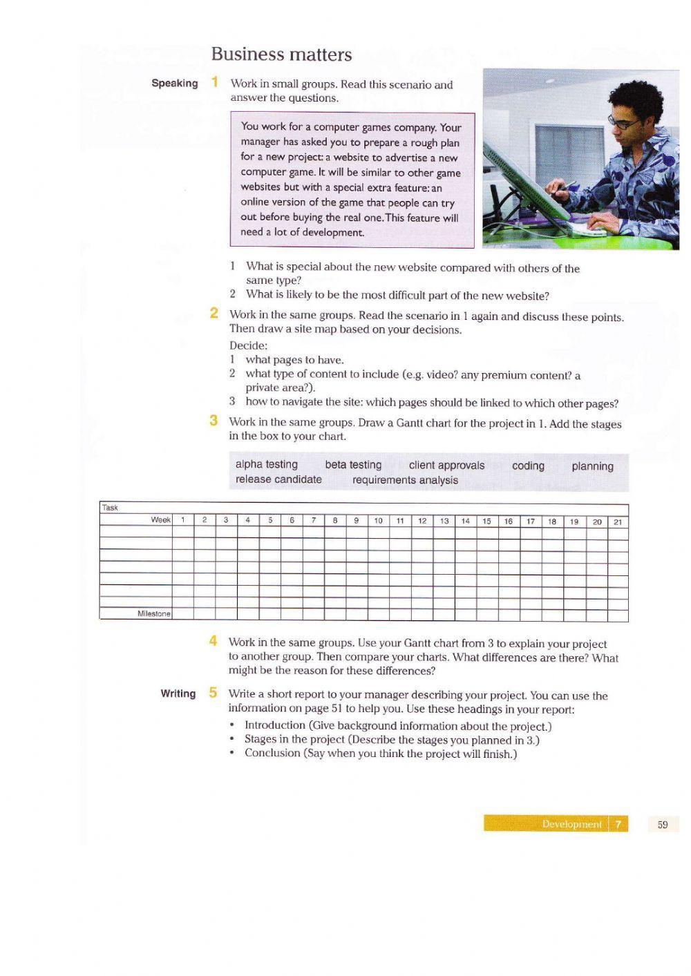 Unit 7 - Development (Vocabulary Building, Reading, and Listening Activity)