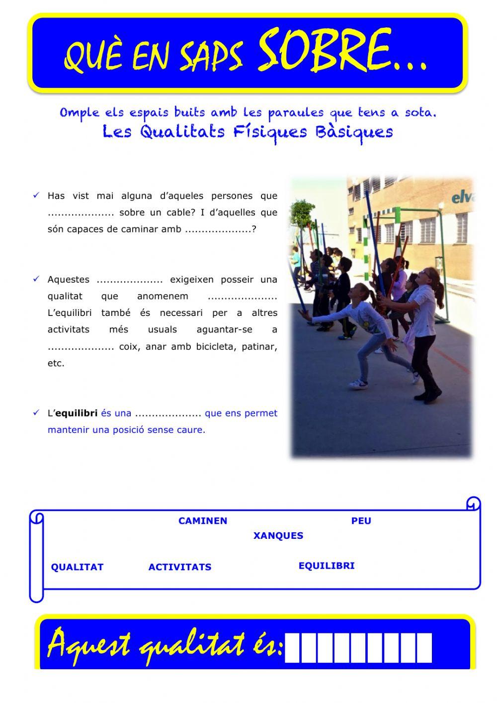 Que saps sobre... QFB Equilibri