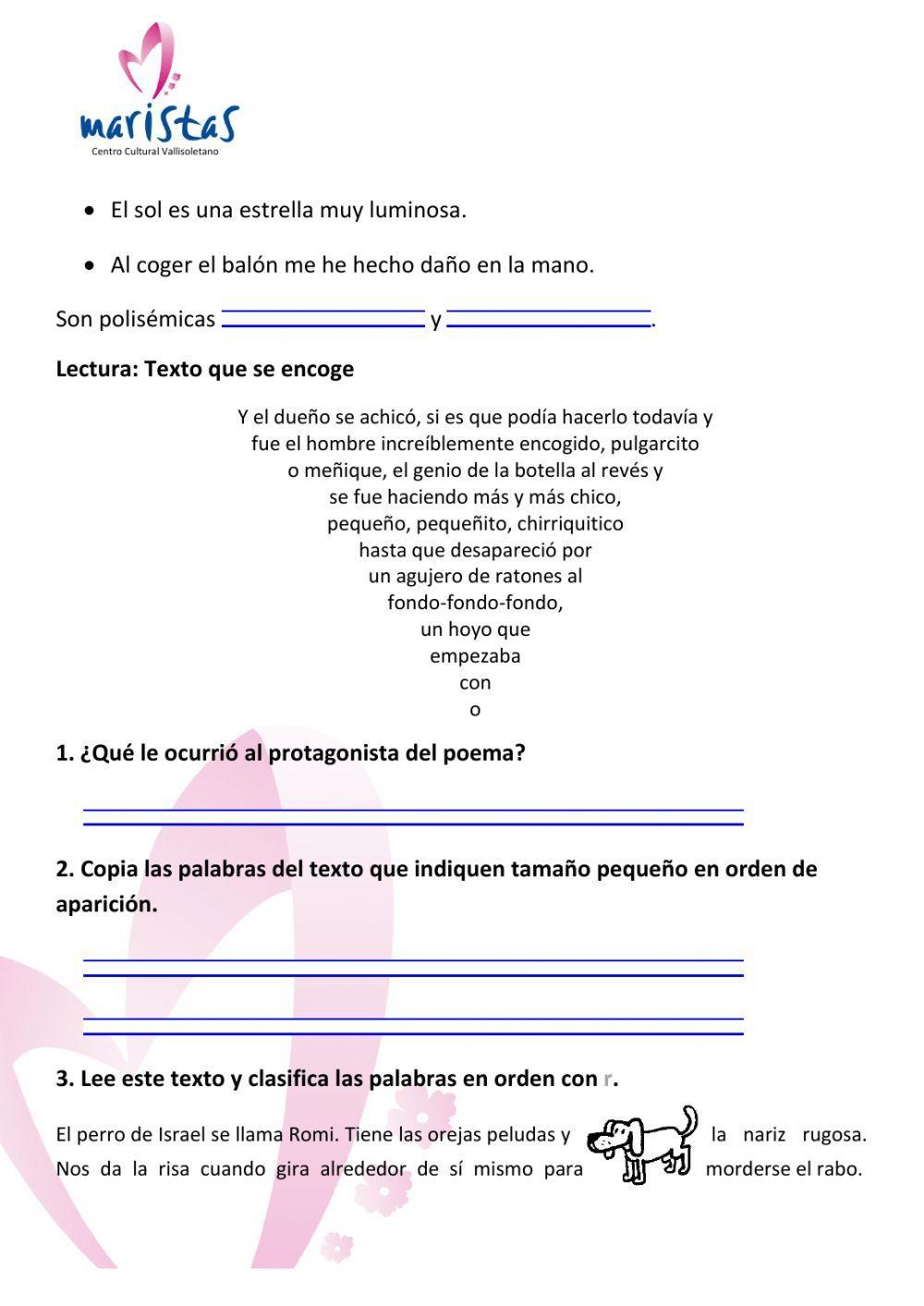 Fichas de evaluación tema 10 Superpixépolis