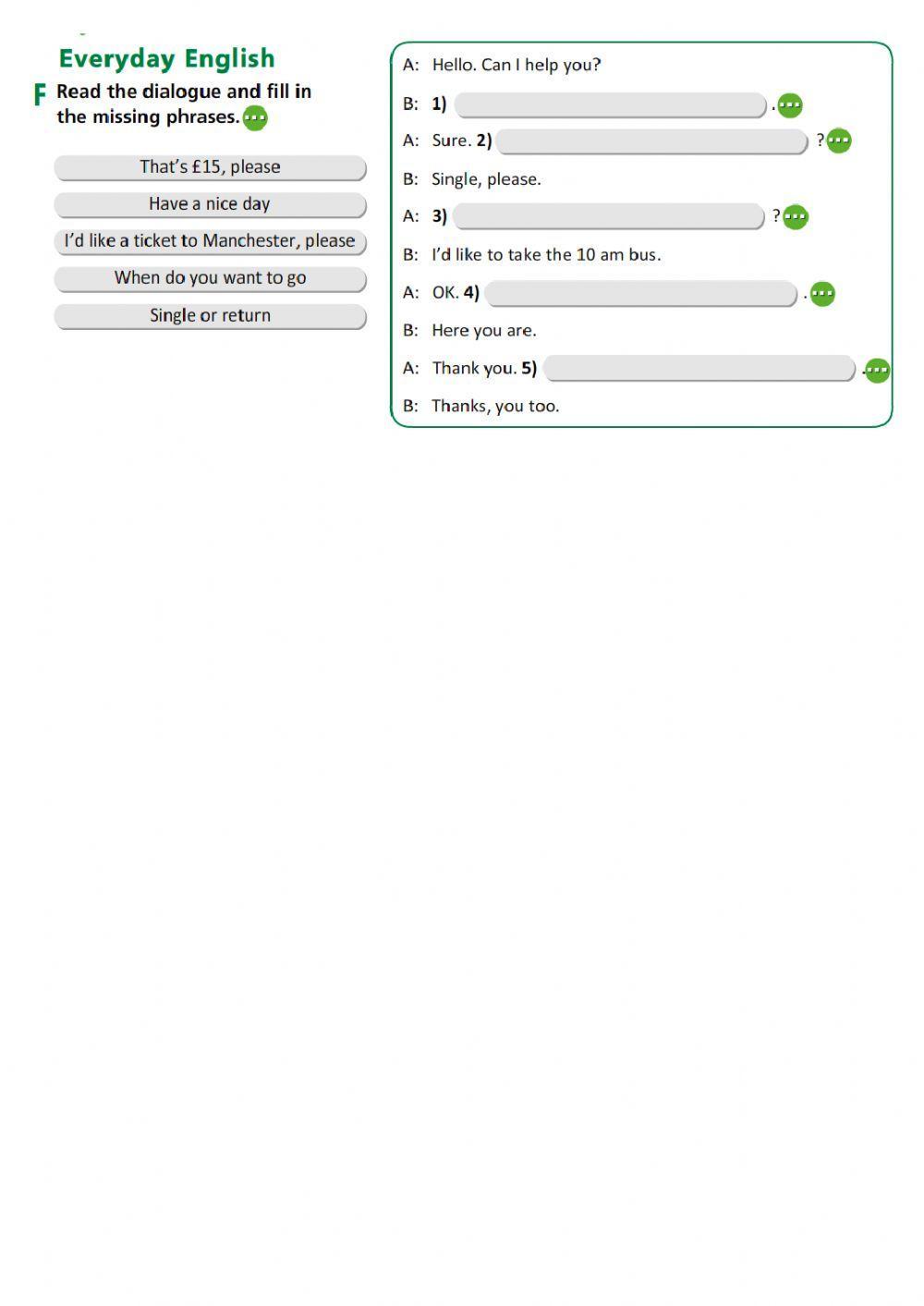 Speaking Comprehension 7 Form