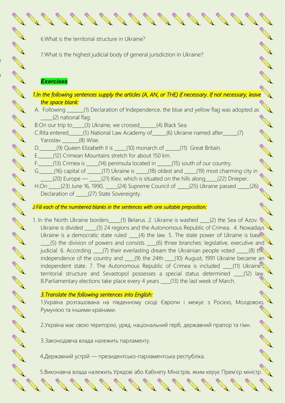 The political system of Ukraine
