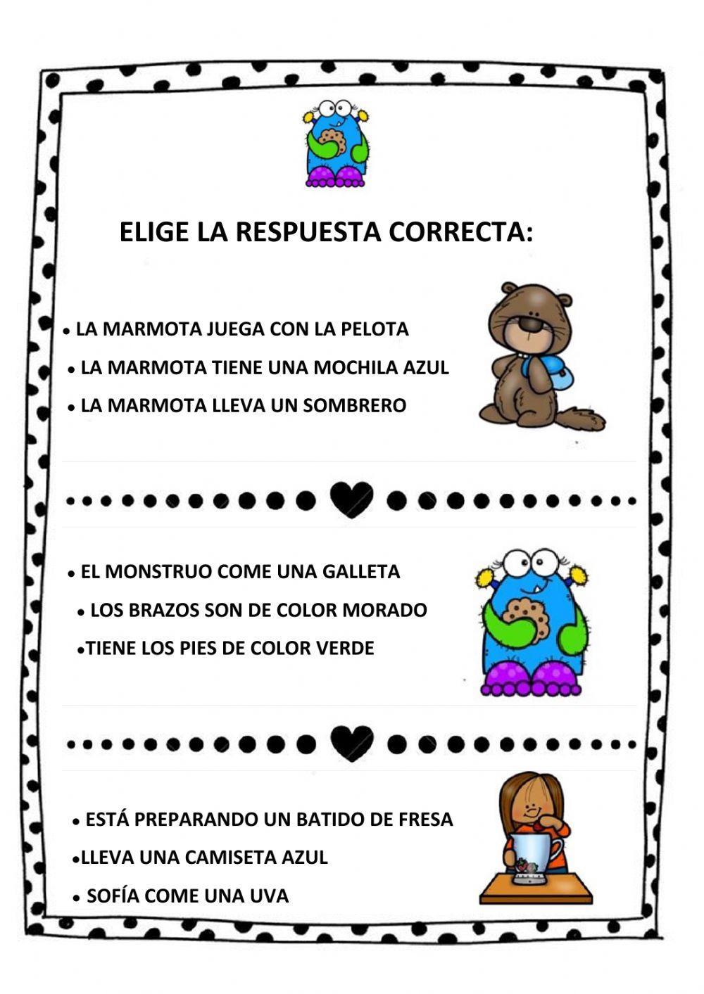 Comprensión de frases