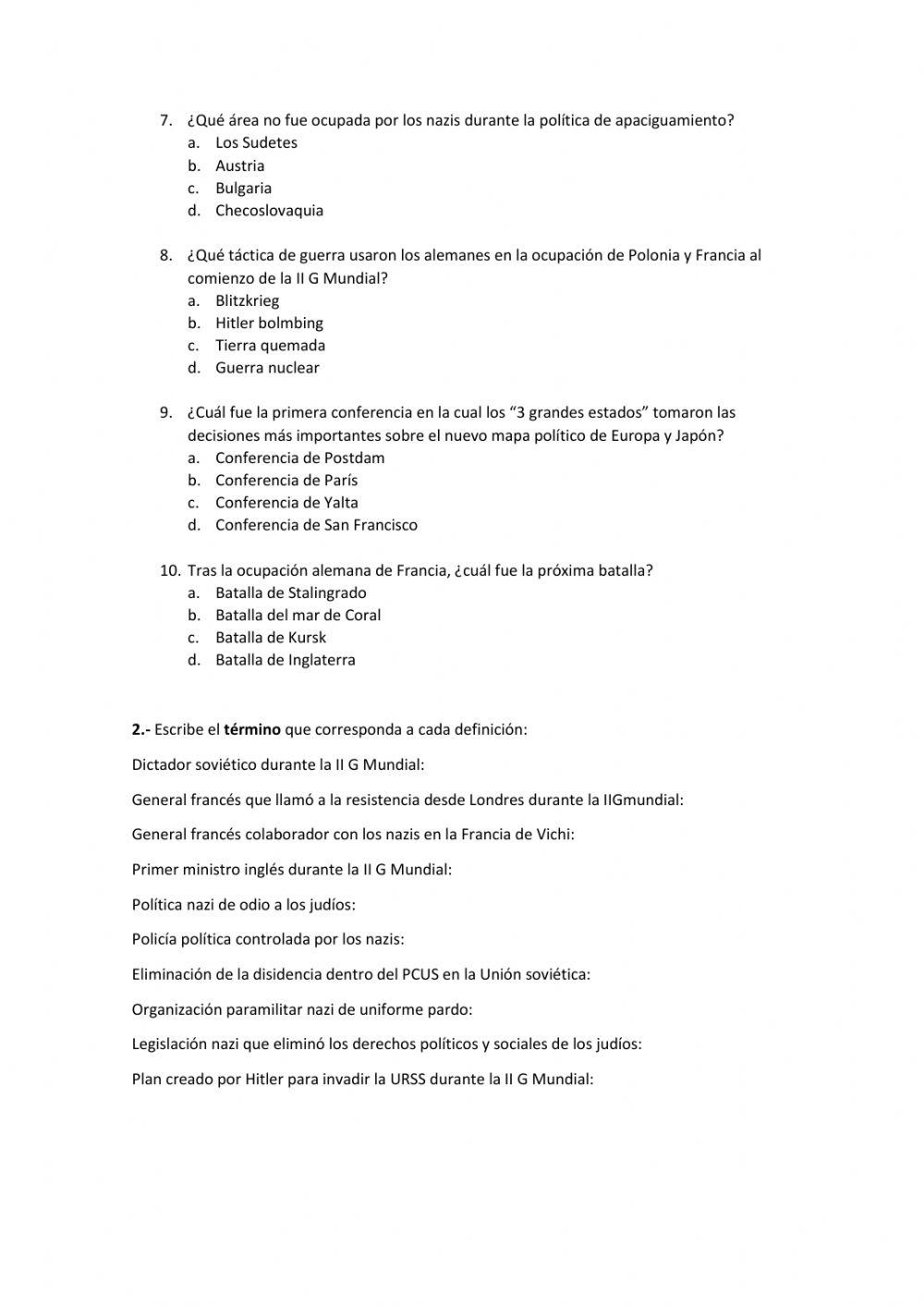 Fascismos y II guerra mundial