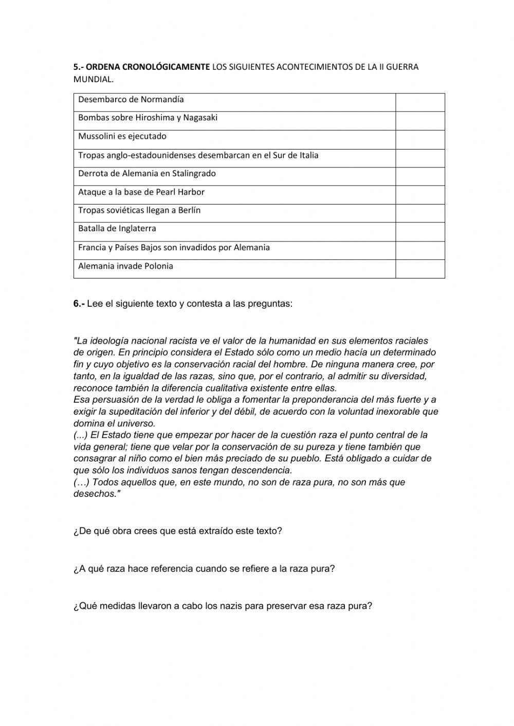 Fascismos y II guerra mundial