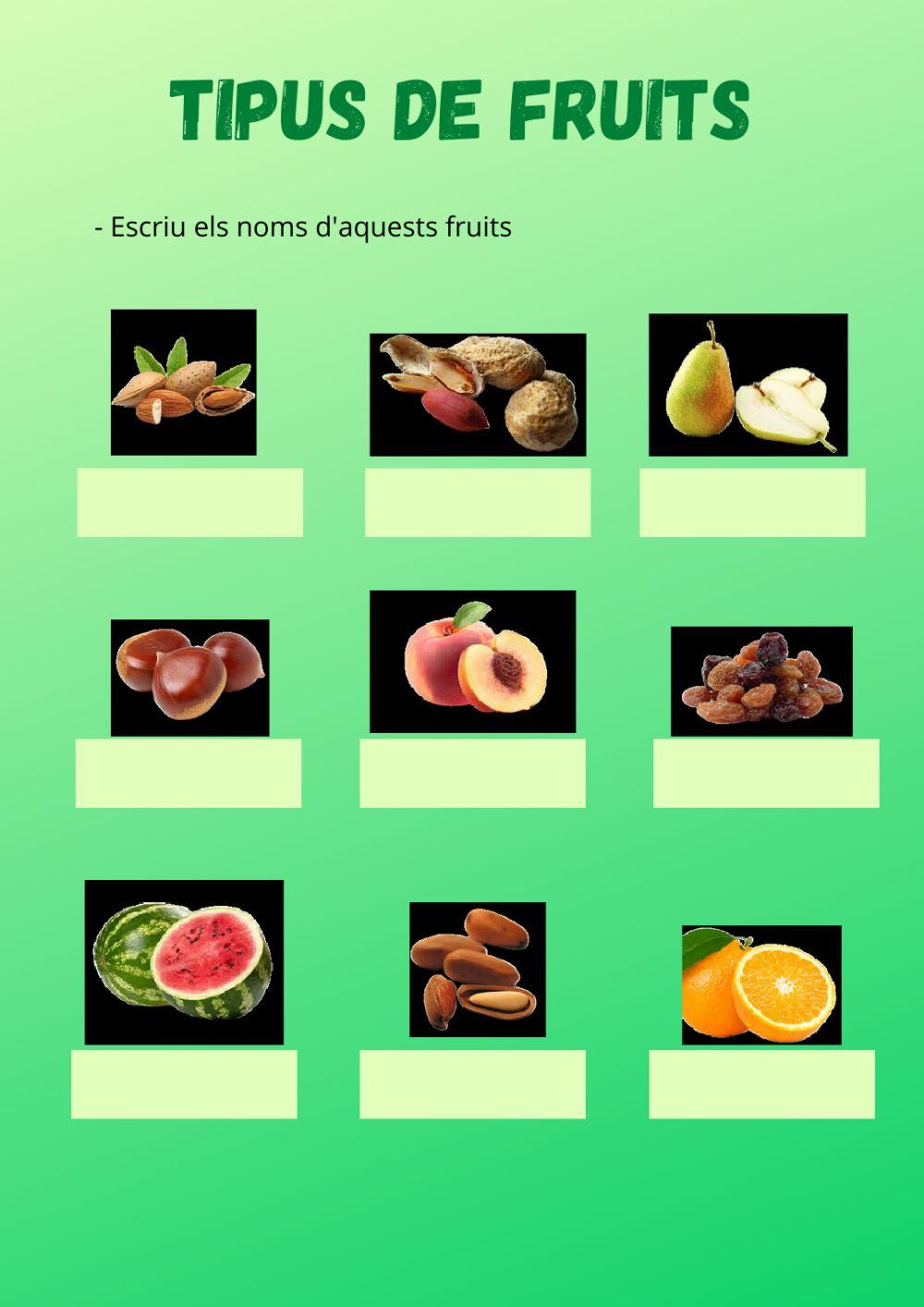 Tipus de fruits