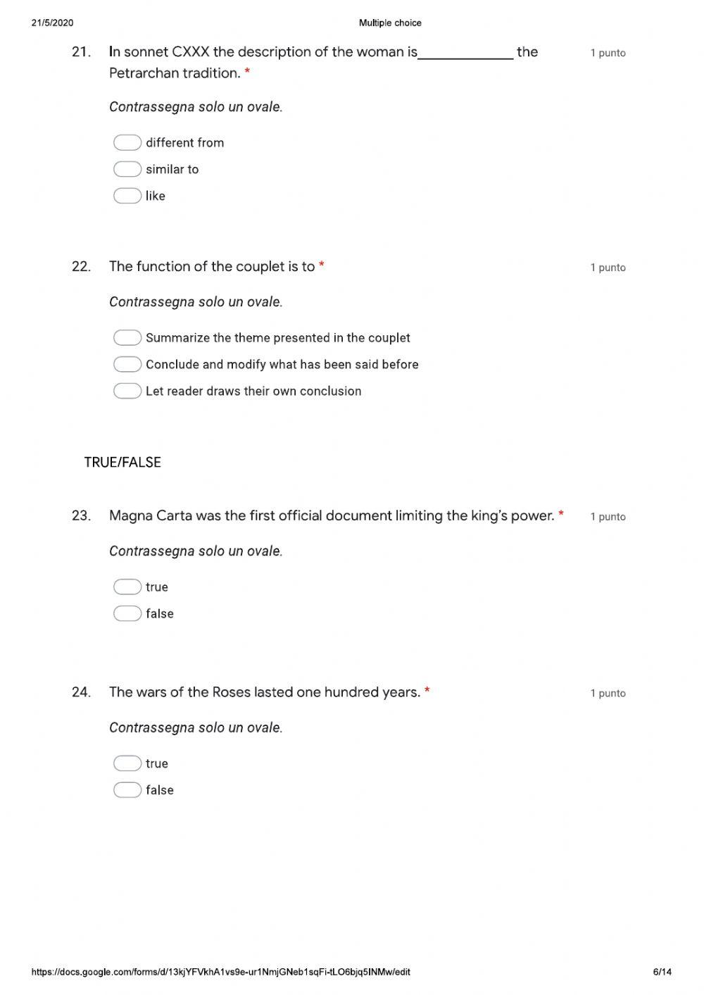 Literature test review