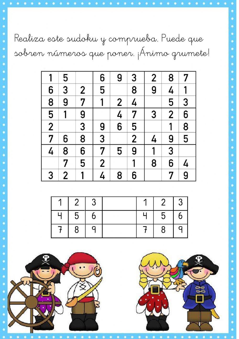 Sudoku fácil pirata