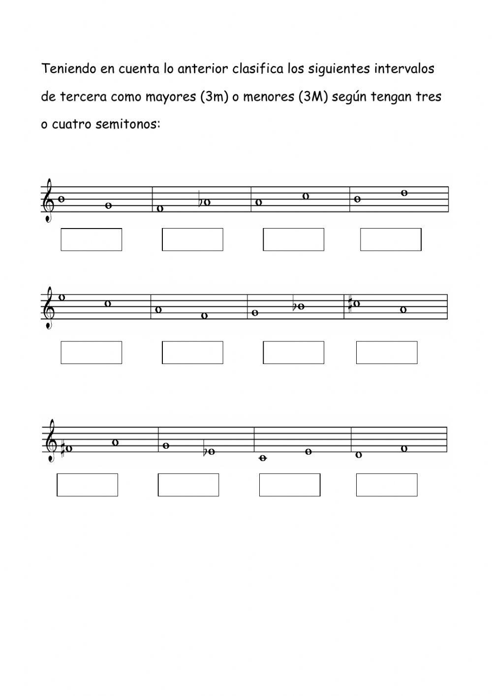 Intervalos de tercera