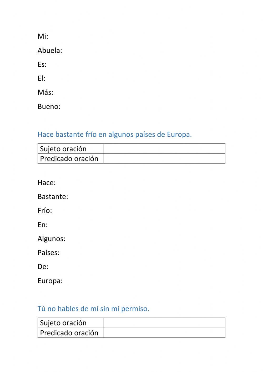 Análisis sintáctico y morfológico