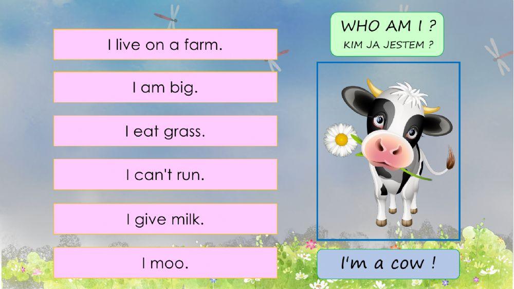 Who am I - animals - puzzle 2 and 3