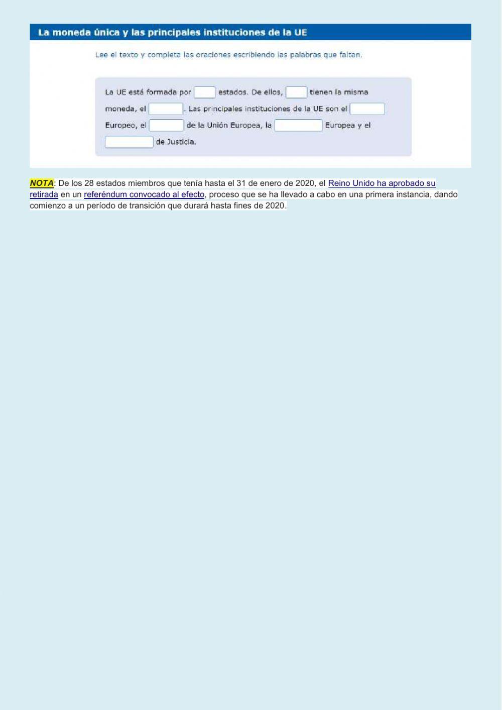 España en los siglos XX y XXI.