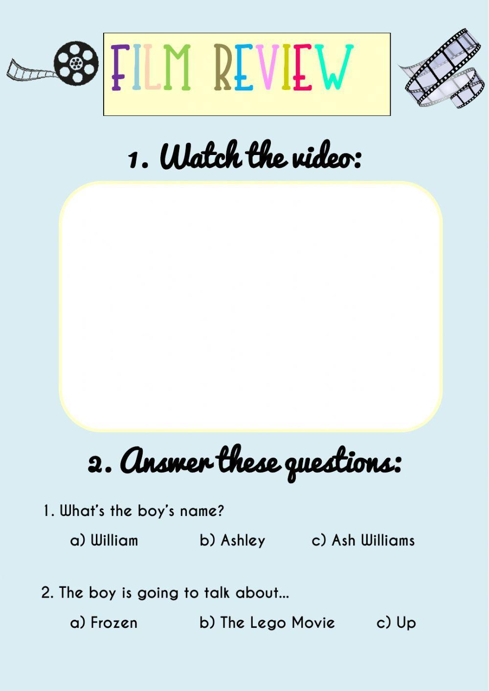 Film review listening