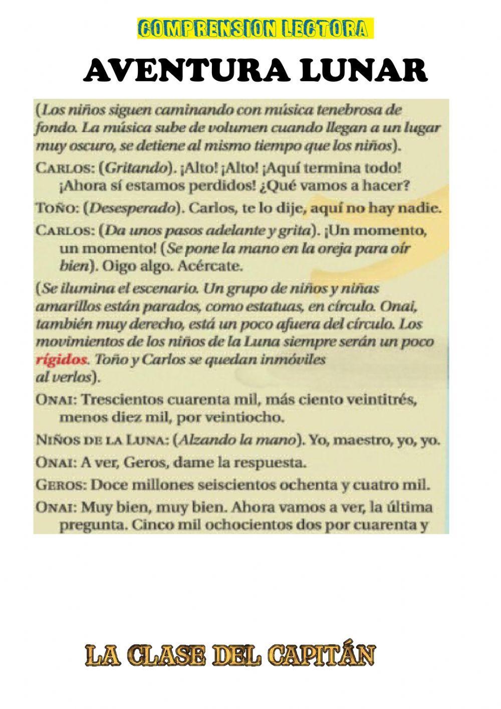 Comprensión lectora