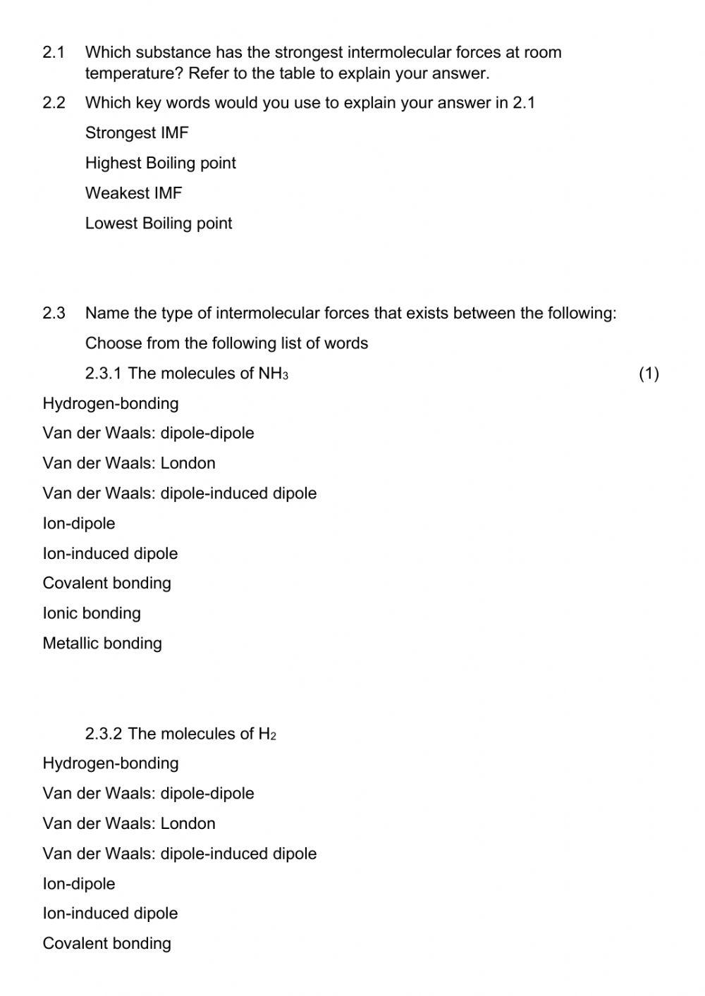 IMF and gases test 2