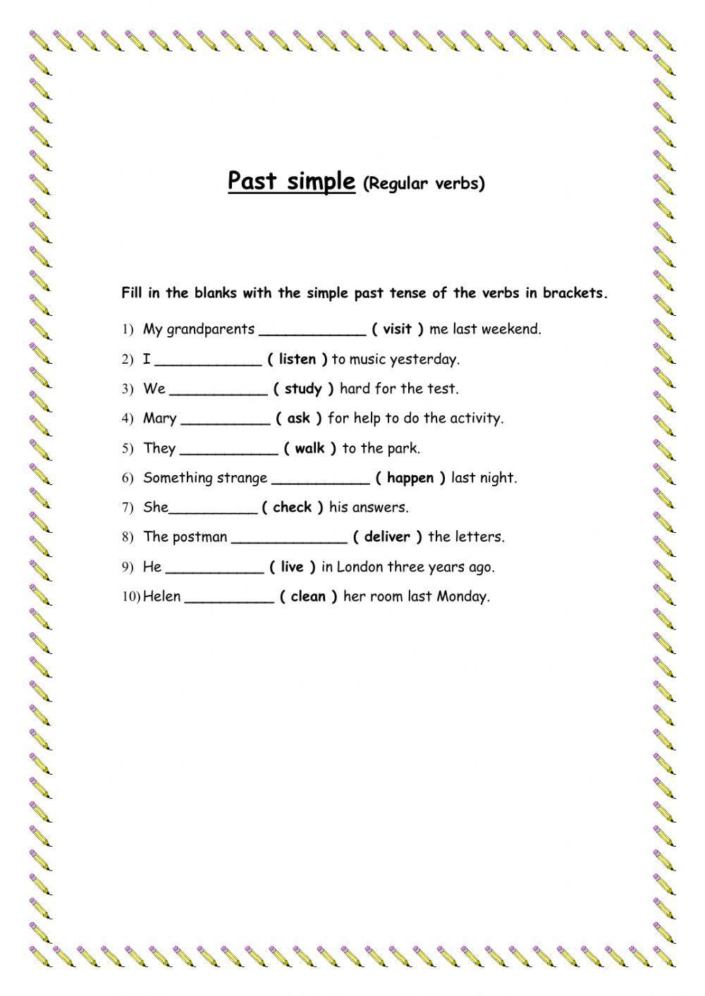 Past simple (regular verbs)