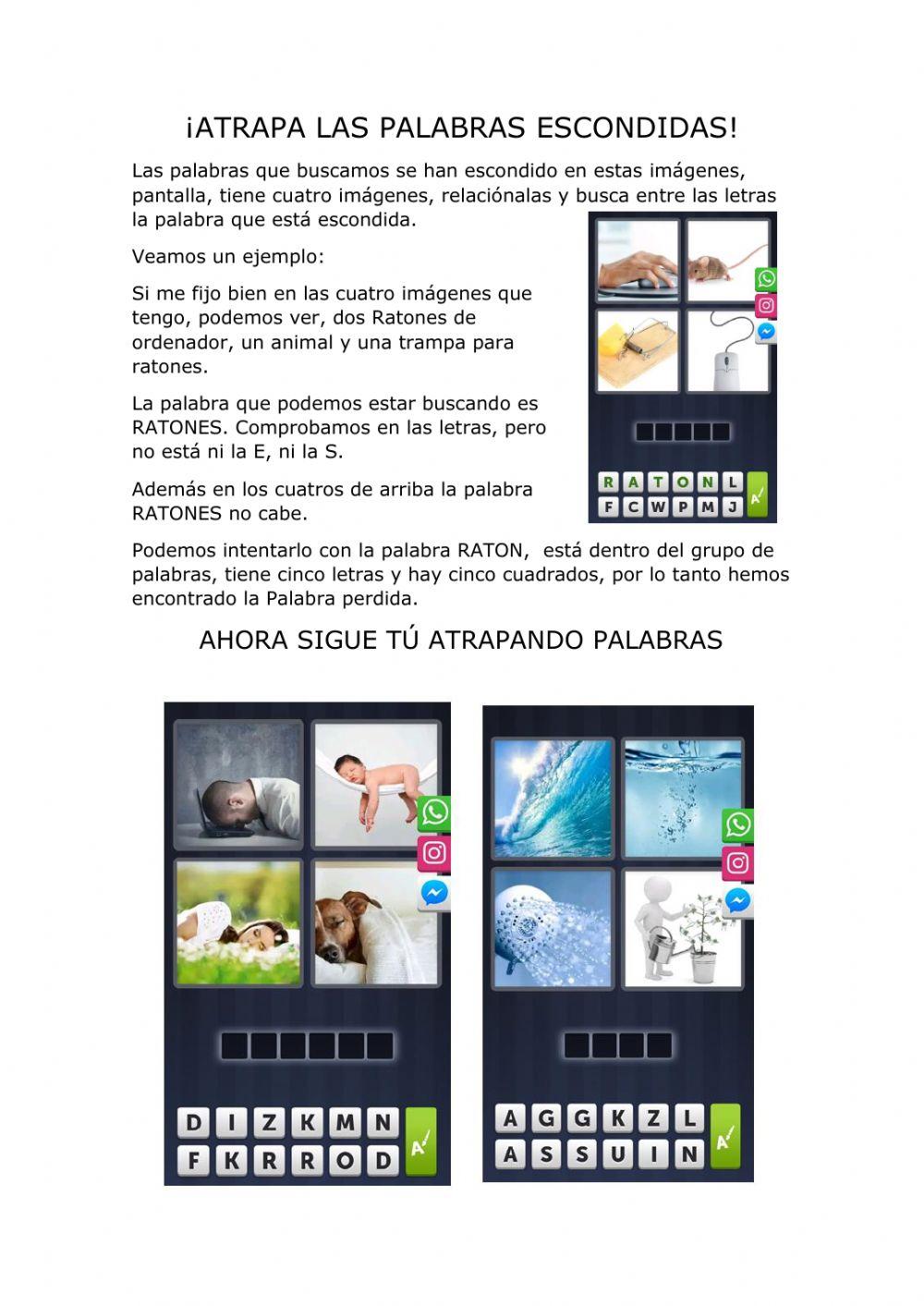 Atrapa las palabras Atrapa las palabras