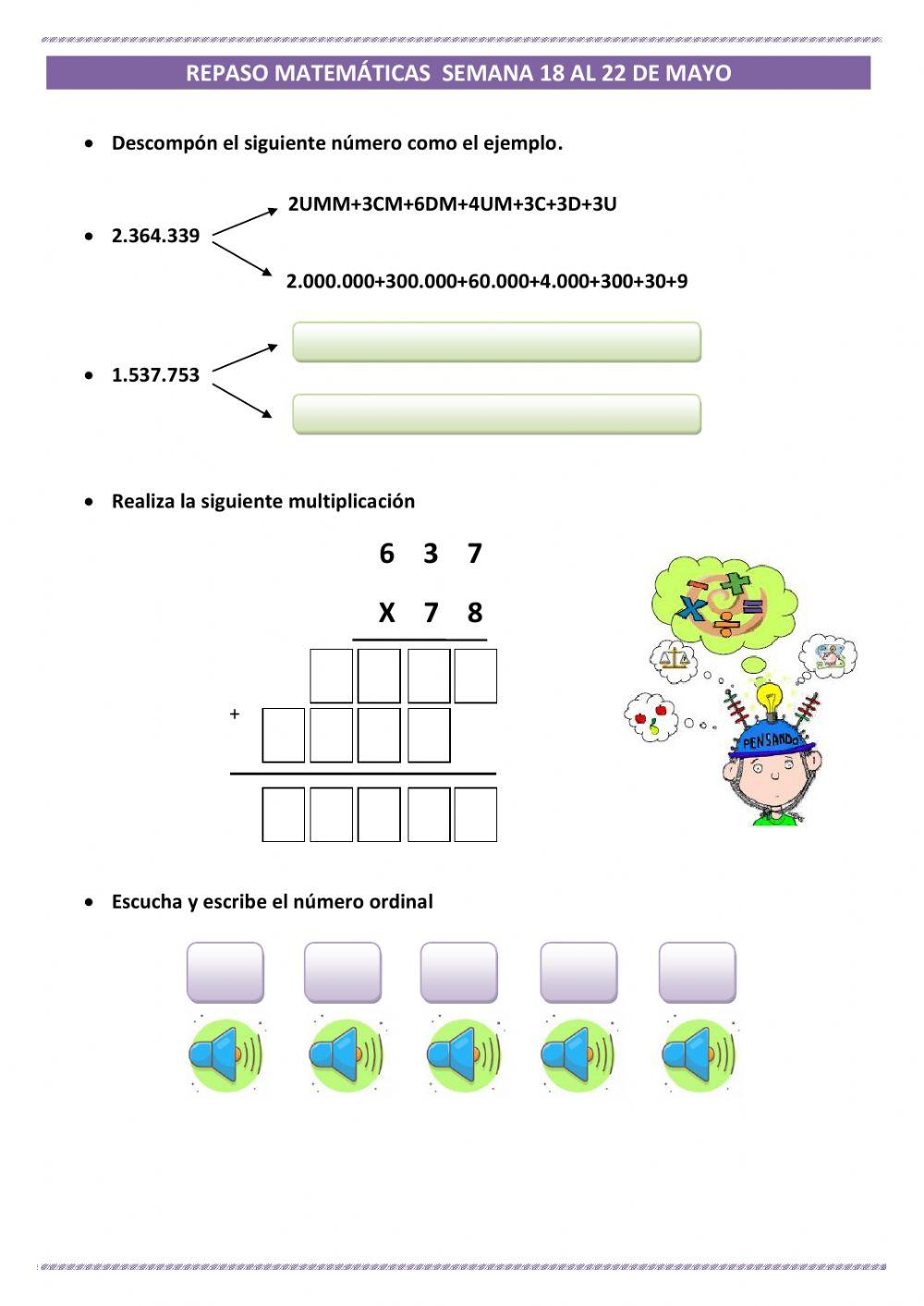 Repaso de matemáticas