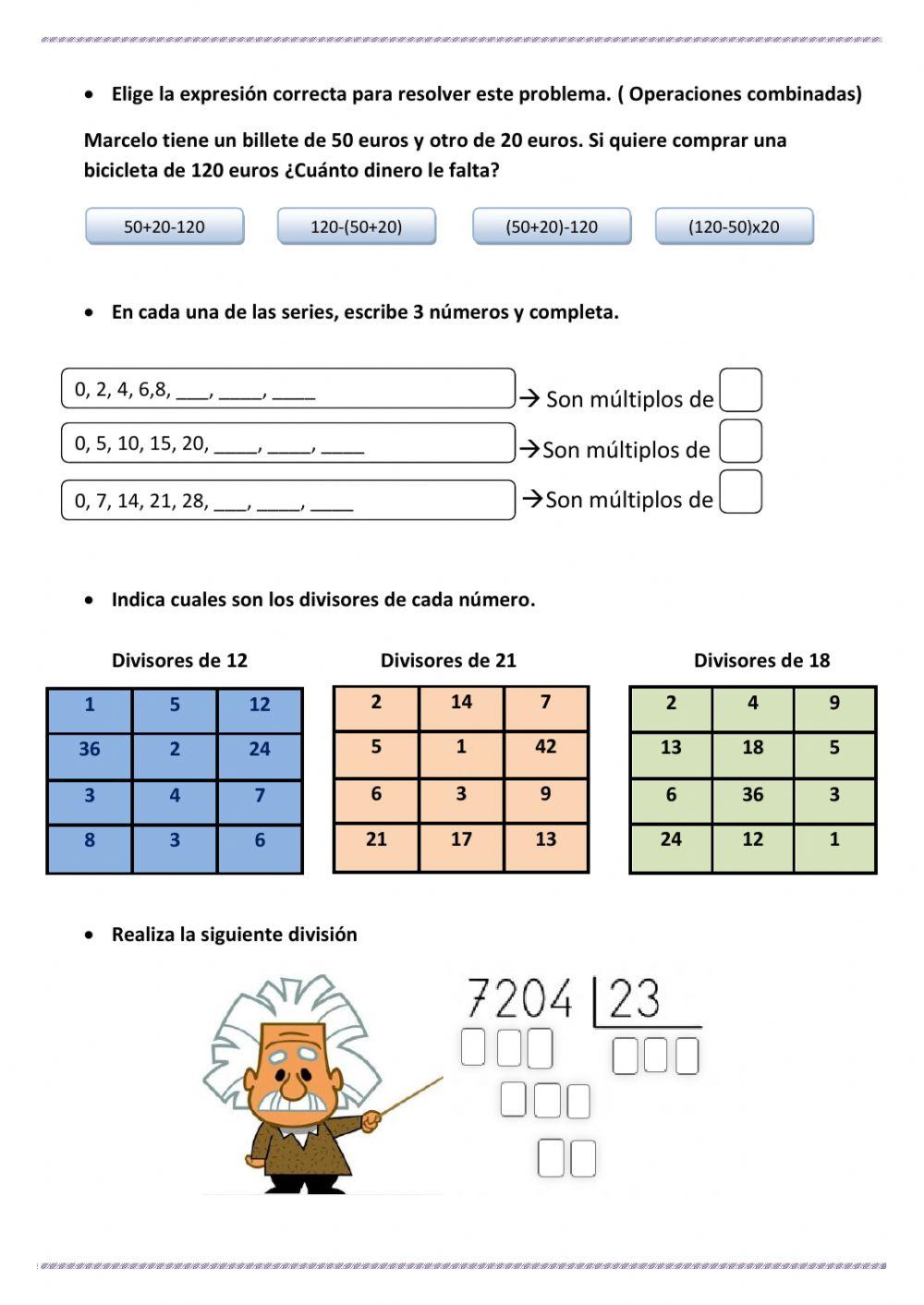 Repaso de matemáticas