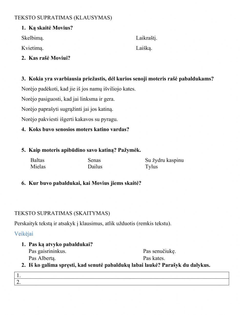 Lietuvių kalbos baigiamasis testas