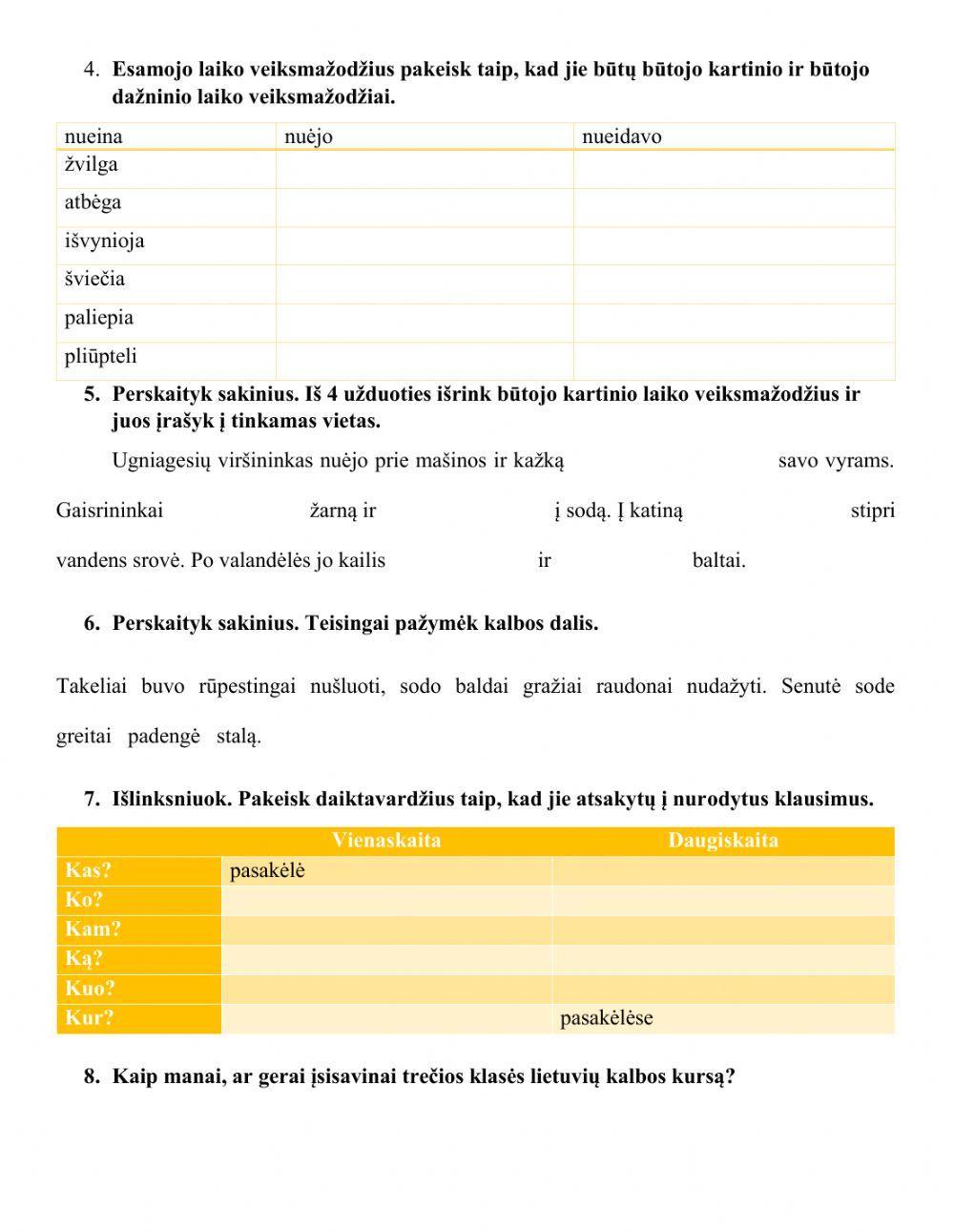 Lietuvių kalbos baigiamasis testas