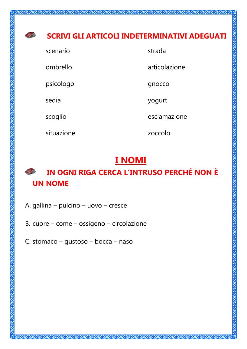 italiano terze verifica - Riflessione linguistica