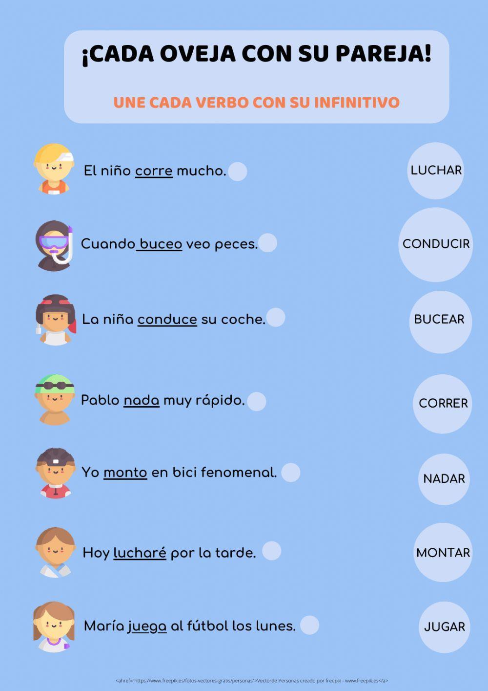 Verbos e infinitivos