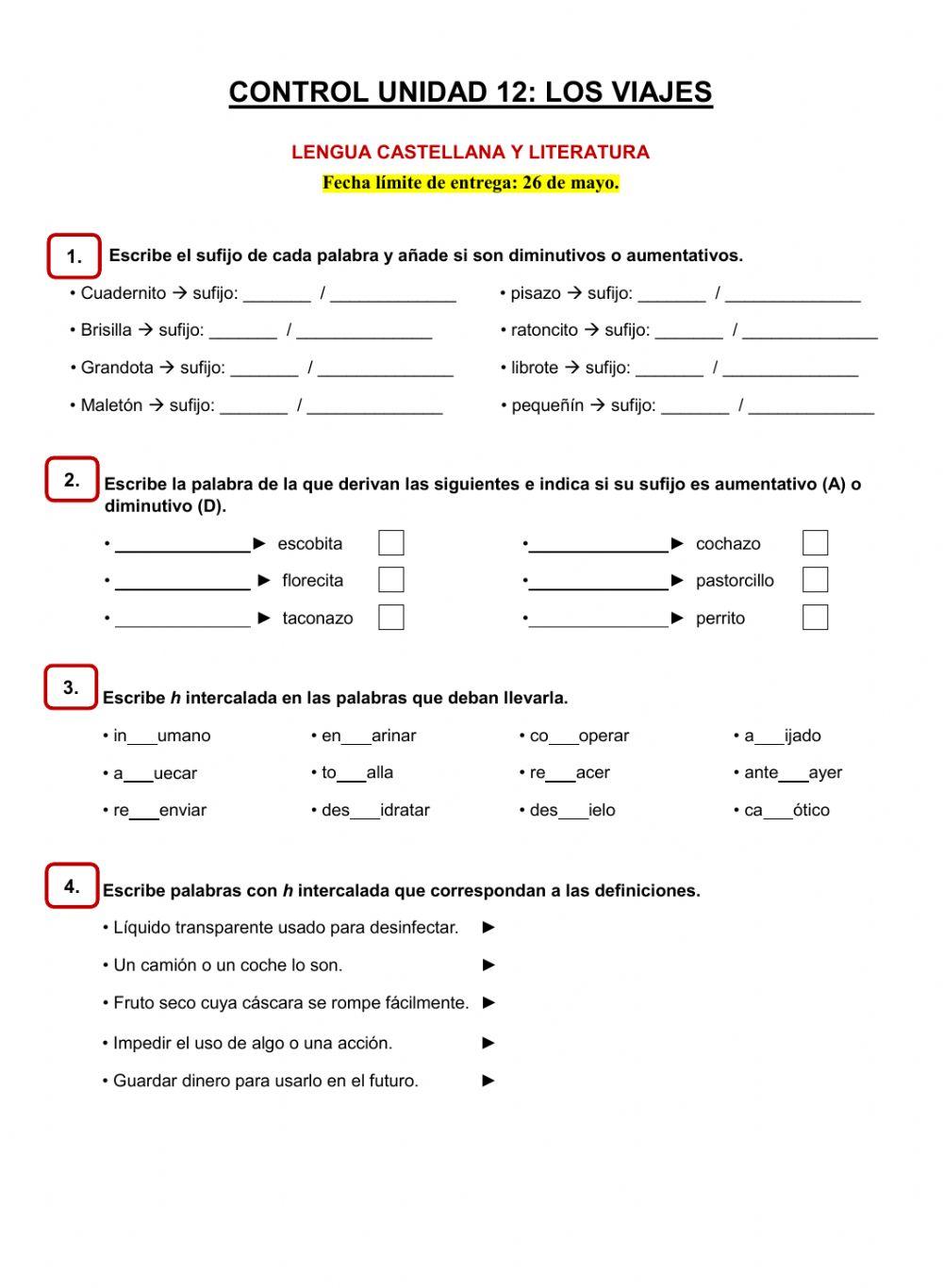 CONTROL UD12 - LENGUA