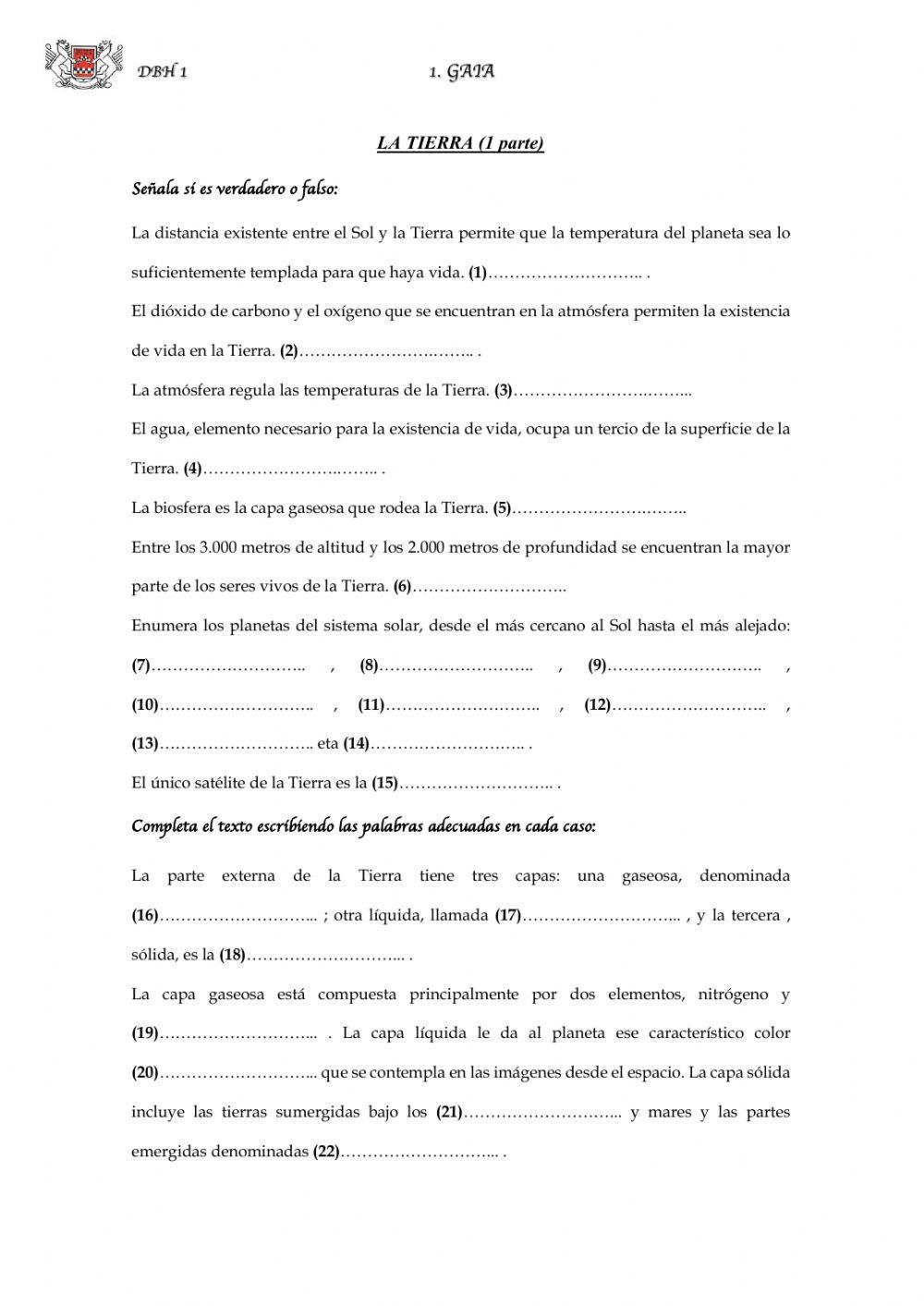 (1 ESO) La Tierra (1)