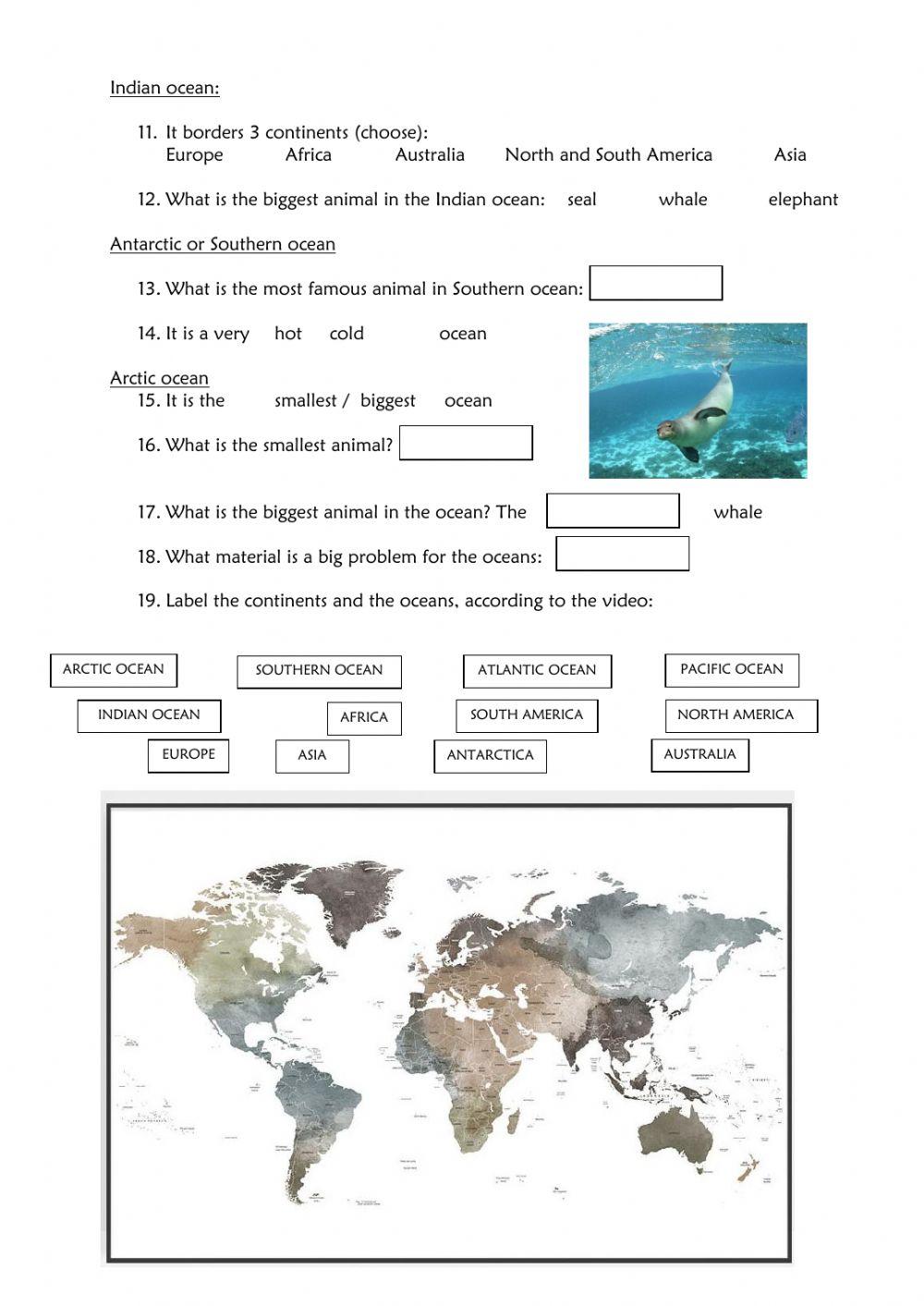 5692395 | Oceans of the world for kids | Joan G