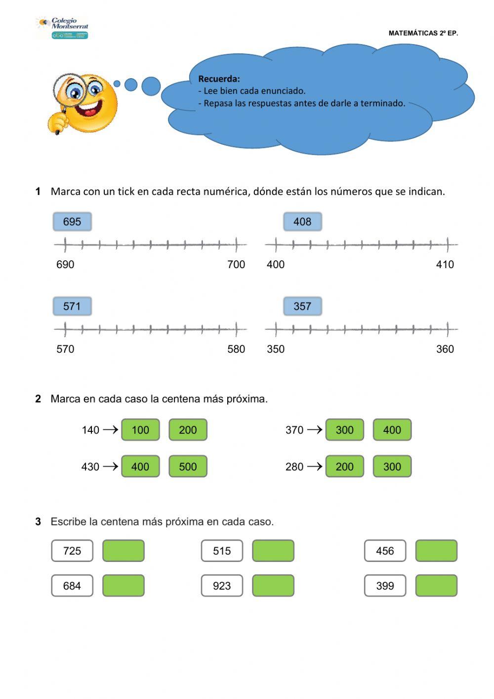 Repaso Matemáticas 2º