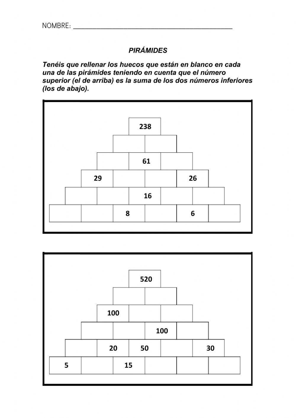 Pirámides de cálculo