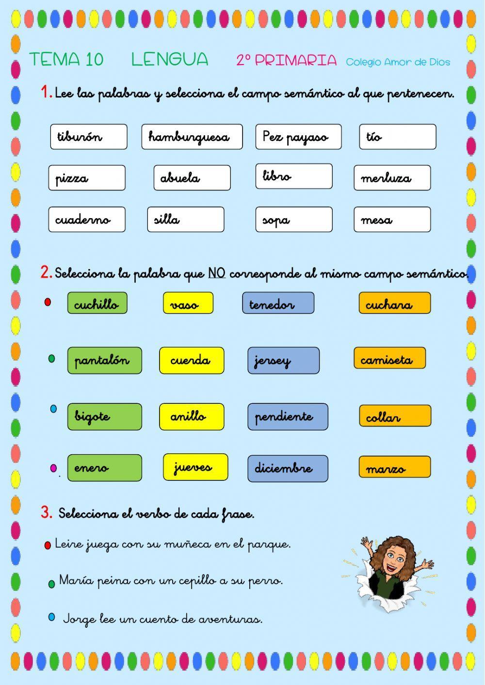 Repaso Lengua 2ºPrimaria Tema10