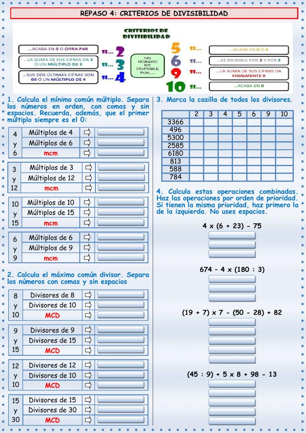 Mates - Repaso 4 Mates - Repaso 4