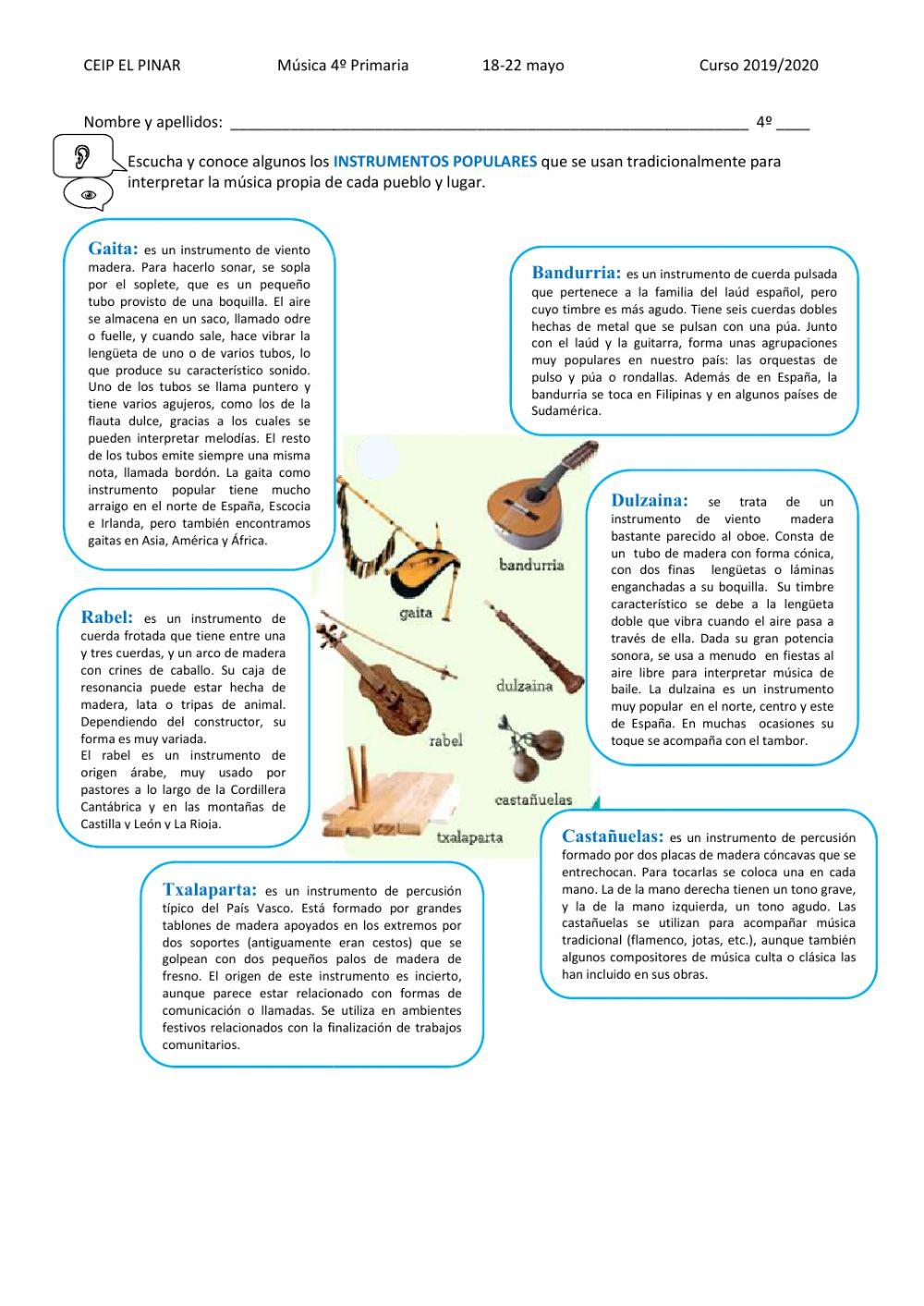 Instrumentos populares